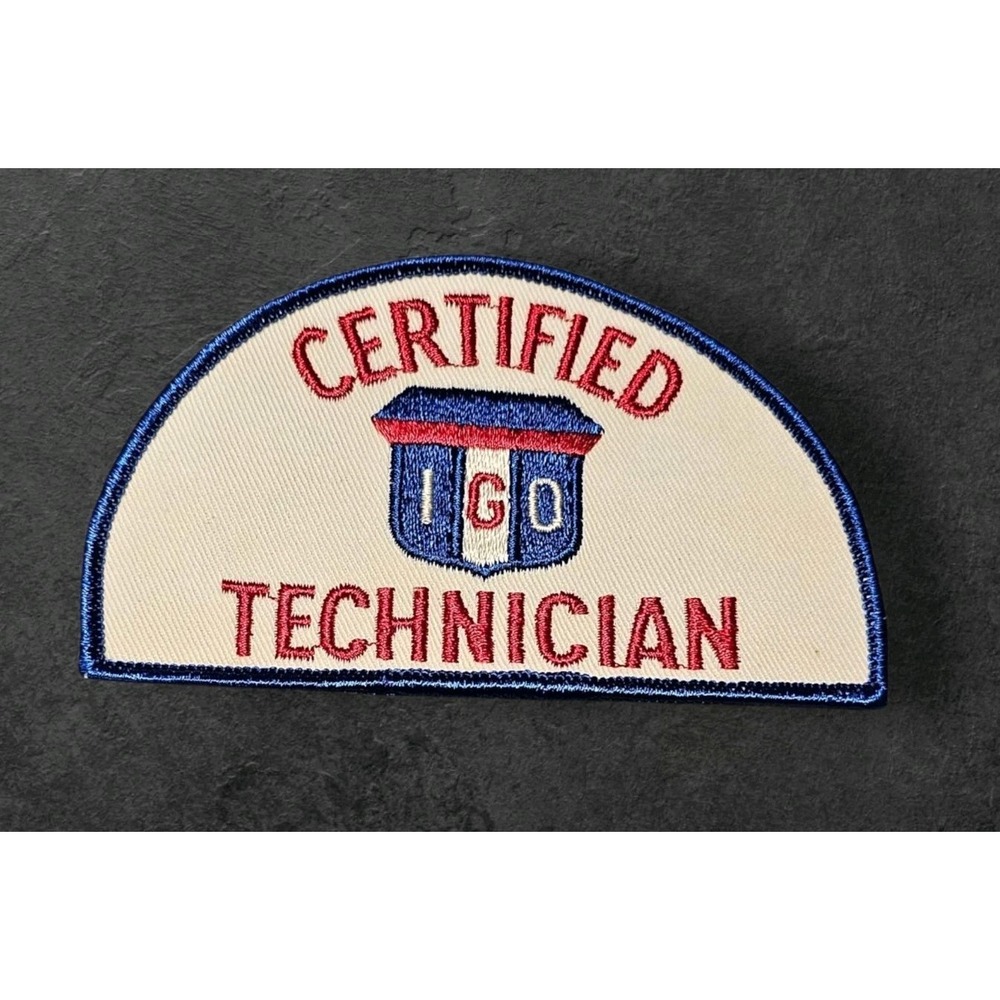 Vintage Collectible IGO Certified Technician Sew On Patch 2 Of 2